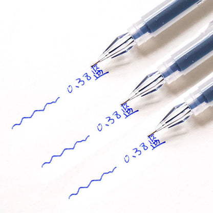 3pcs/mix Diamond tip Gel Pen Fine 0.38mm Large-capacity Black/Blue/Red ink Exam Signing Writing School Office Supplie Stationery
