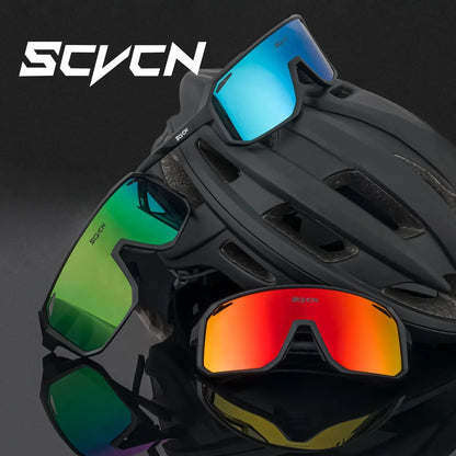 SCVCN Cycling Sunglasses Bike Mountain Driving Glasses Outdoor Sports Hiking Glasses Men's Glasses for Leisure Sunglasses