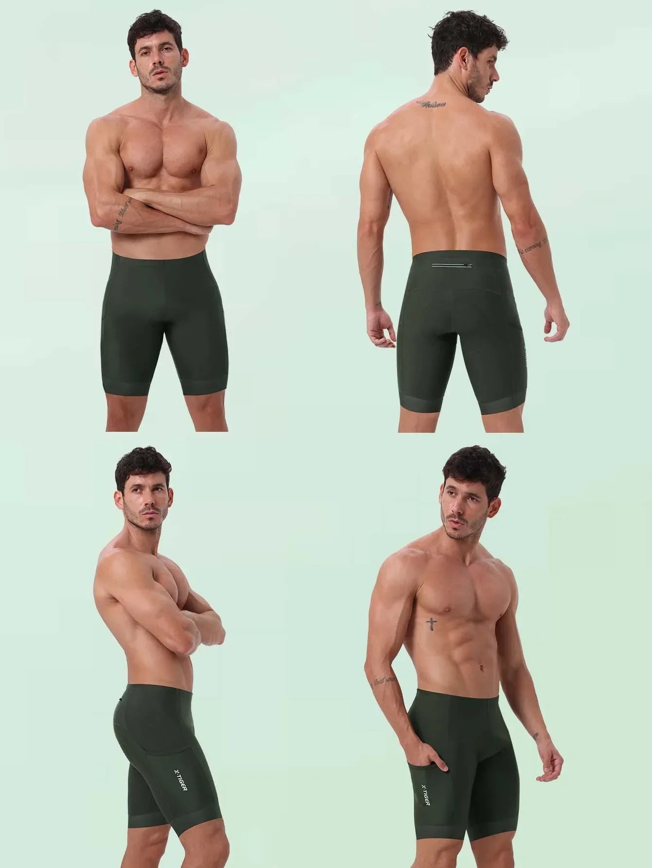 X-TIGER Cycling Shorts 6D Gel Cushioned Cycling Shorts MTB Cycling Briefs Cycling Lounge Pants Yoga Pants Sports Fitness Pants