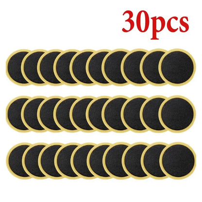 Glueless Bike Tire Patches - Instant Adhesive-Free Repair for Road & Mountain Bikes, Ultra-Thin Emergency Puncture Solution
