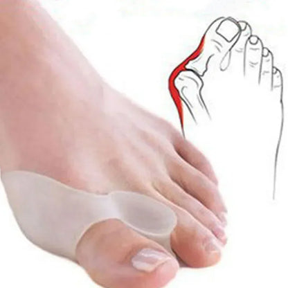Silicone Gel Thumb Corrector Little Toe Protector Separator Valgus Finger Straightener Foot Care Relief Pads tool