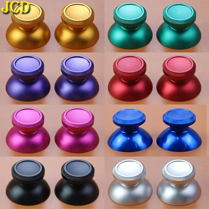 JCD 2PCS Metal Analog Joystick Thumb Stick Grip Cap For PS4 Pro Xbox One Slim Series X S Controller Accessories