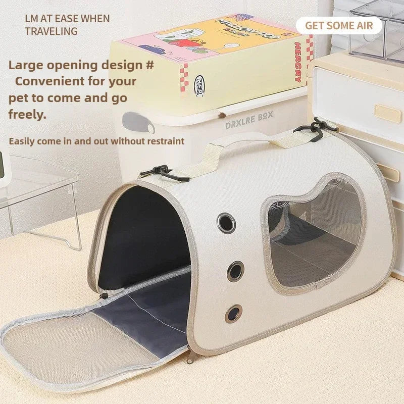 Premium Portable Foldable Breathable Pet Carrier Bag Lightweight for Small Dogs Cats Outdoor Cat Kitten Shoulder Carrying Bag