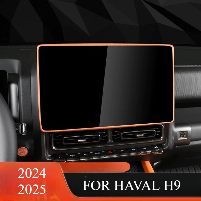 For HAVAL H9 2024 2025 Car Central Control Navigation Screen Display Protective Cover Silicone Frame Auto Accessories
