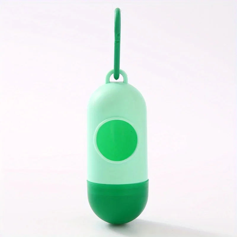 Pill Shaped Poop Bags Dispenser Garbage Holder Dispenser Pet Supplies For Dogs Collars And Leashes