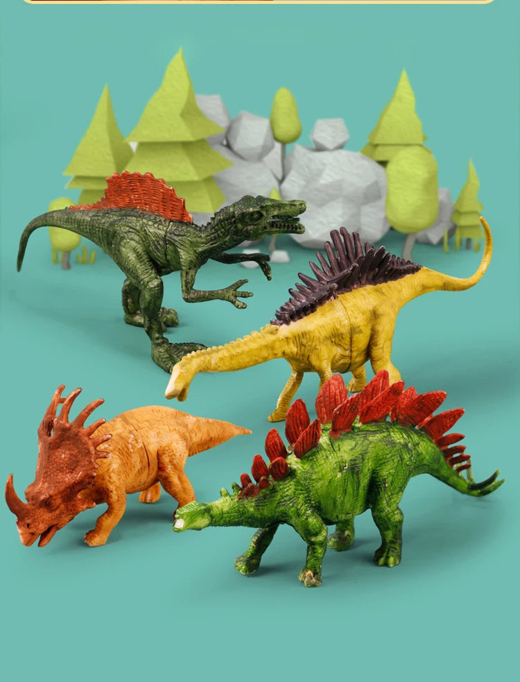 6/8PCS Unpainted DIY Dinosaur Painting Kit, Blank Model Toys for Kids 3+ Years Creative Graffiti Montessori Educational Art Gift
