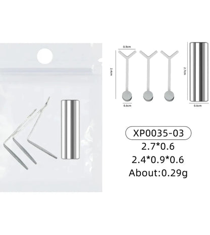 1/2/4pcY-shaped Love Heart Magnetic Auxiliary Tool For Match with Nail Magnet Suck Cat Eye Heart Shapes Effect Nail Gel DIY Tool