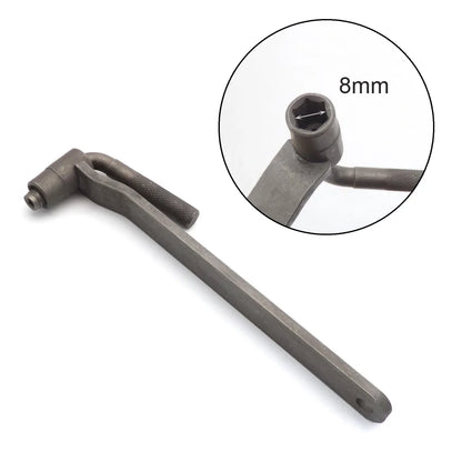 Motorcycle Engine Valve Adjustment Tool Square Hexagon Socket T Spanner Valve Screw Wrench 8mm 9mm 10mm Feeler Gauge 0.02 to 1mm