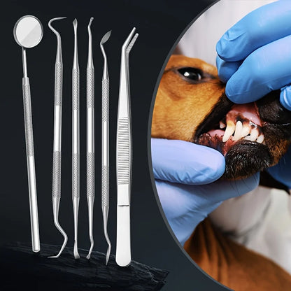 [6pcs Soundwave Tartar Remover] 6pcs Soundwave Tartar Remover for Dogs and Cats | Dental Cleaning and Tartar Kit | Teeth Cleaner