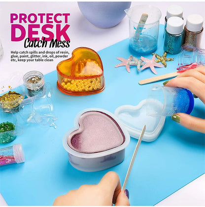 50X40/60X40cm Large Silicone Table Mat High Quality Waterproof Placemat Resin Pad for DIY Jewelry Making Accessories Baking Mat