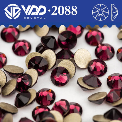VDD SS16-SS30 High Quality AAAAA 2088 Rhinestones Crystal Flatback 8 Big 8 Small 16cut Stones For DIY Crafts Nail Art Decoration