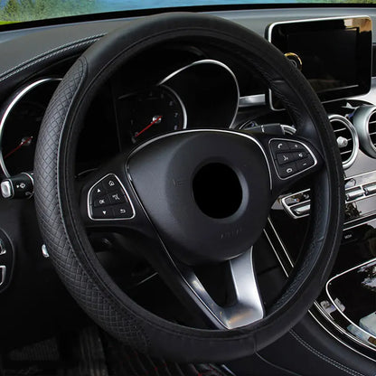 37/38cm Automobile universal steering wheel cover non-slip car steering wheel cover non-slip embossed leather Car-styling