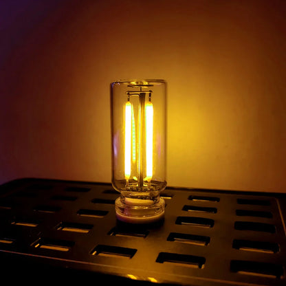 Portable USB Touch Night Light Plug and Play LED Incandescent Filament Lighting Decorative Ambient Lamp for Car Bedroom Camping