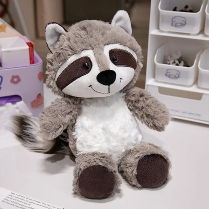 25cm Gray Raccoon Plush Toy Lovely Raccoon Cute Soft Stuffed Animals Doll Pillow For Girls Children Kids Baby Birthday Gift