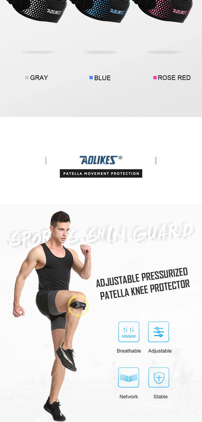 AOLIKES 1PCS Knee Braces for Knee Pain,Patella Knee Support Strap,Adjustable Patellar Tendon Stabilizer Band for Basketball