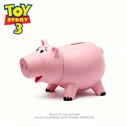 New Disney Toy Story 4 Ham Piggy Bank Q Edition 21cm PVC pink piggy Bank Money Box cake Ornaments model children's gifts