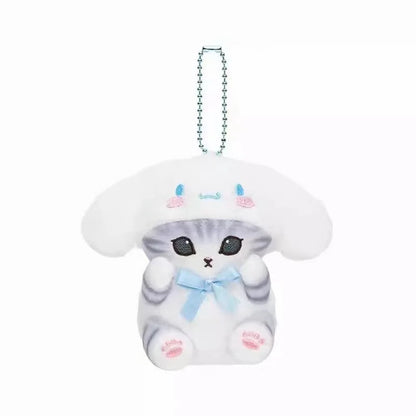 Kawaii Mofusand Cross-Dressing Sanrio Hello Kitty Kuromi Hanyodon Plush Keychain Pendant Anime Plush Backpack Pendant