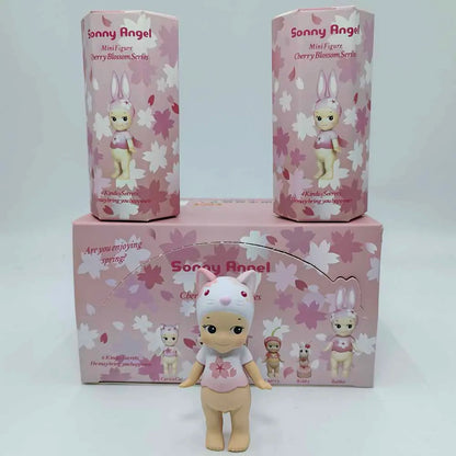 Sonny Angel Pink Cherry Blossom Series Blind Box Toys Mystery Box Kawaii Lucky Cute Doll Decoration Collect Model Couple Gifts