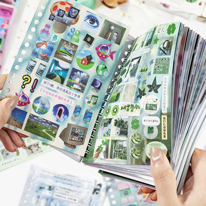 2Style 30 pieces/bag Time Reshaping Cut Film Coil Sticker Book Handbook Material Sticker DIY Photo Frame Scrapbook Notebook Cup