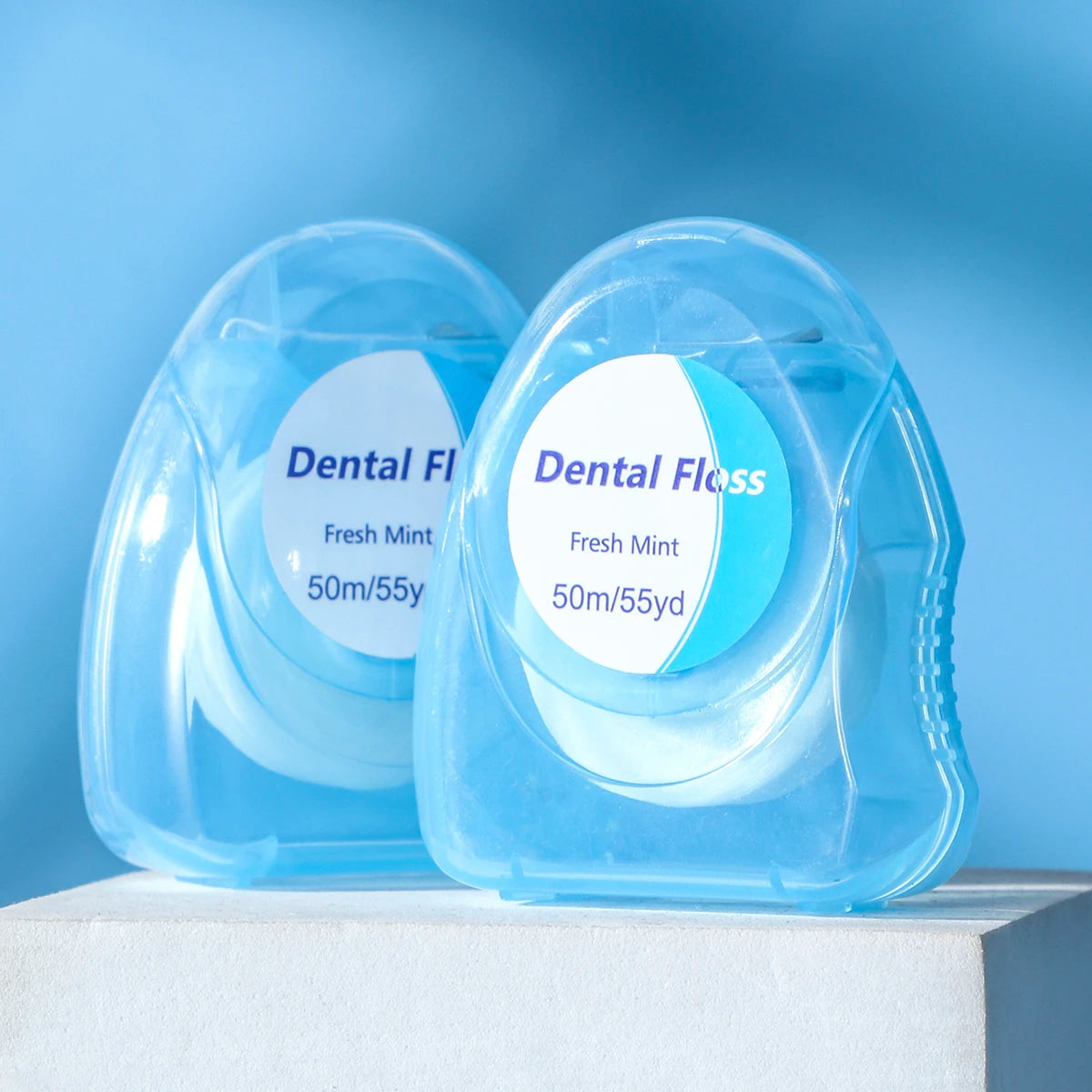 20PCS/12PCS/6PCS/2PCS dental floss roll - mint flavor, 50 meters/roll - suitable for interdental cleaning and oral care tools