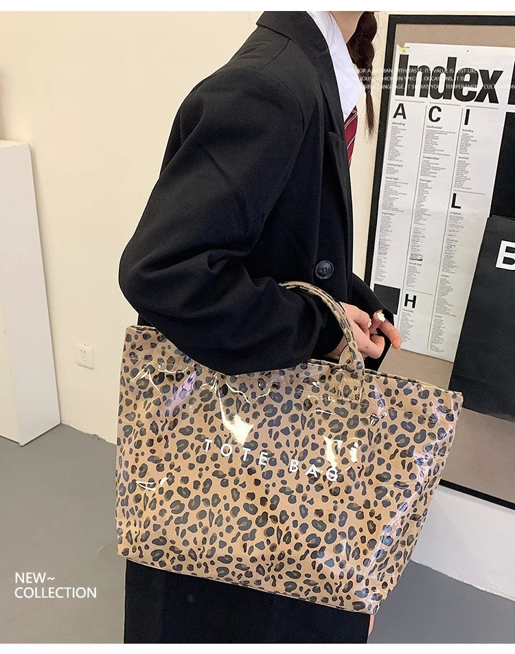 Leopard Print Women's Handbag Summer New Large-capacity Fashionable Tote Bag Fashionable Handbag Bags for Women Designer Bags