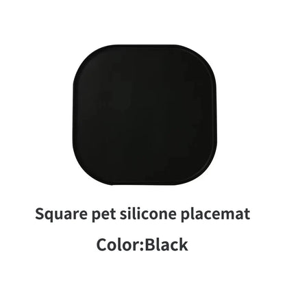 3-color available pet meal MATS, made of silicone, soft and easy to clean, cat feeding MATS, square feeding MATS for eating