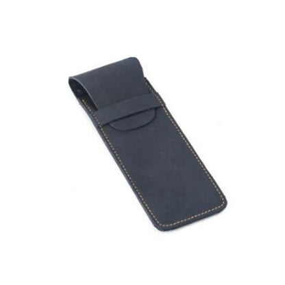 Vintage Frosted PU Leather Flap Pen Case High-end Fountain Pen Protective Sleeve Large Capacity Double Set of Pen Case
