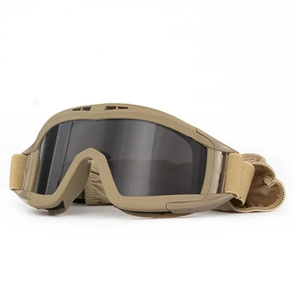 Explosion Proof Shooting Tactical Goggles Anti-impact CS War Game Airsoft Paintball Hunting Mounteering Goggles Glasses