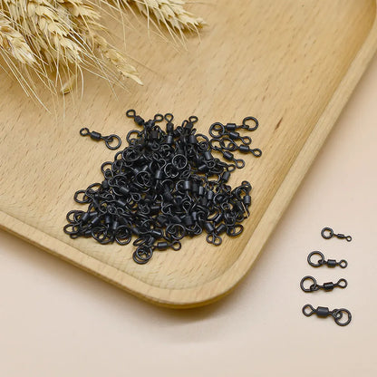 MNFT 40Pcs Quick Change Flexi Ring Swivel Rig Making Terminal Tackle Carp Fishing Accessories