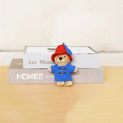 New Cute Paddington Bear Plush Doll Key Chain Chain School Bag Pendant Accessories Small Pendant Children's Plush Toy 11x4x2cm