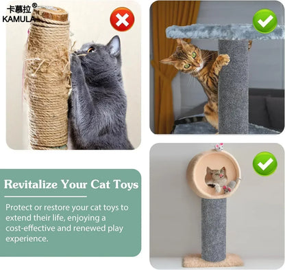 Self-Adhesive Cat Scratching Mat Trimmable Cat Scratching Post Cat Carpet for Anti-scratching Protector Anti Cat Scratch Mat