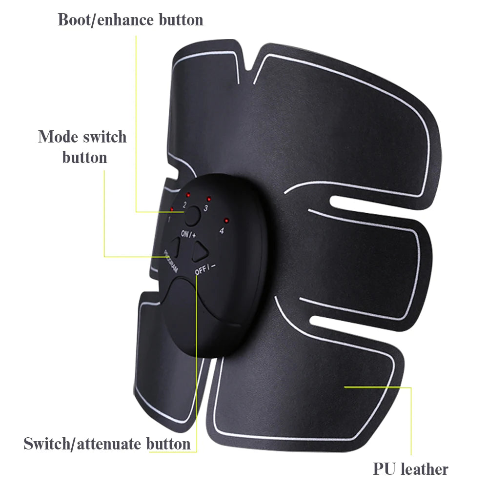 EMS Muscle Stimulator Abdominal Muscle Massager Hip Training Fitness Fat Burning Buttocks Arm Abdomen Trainer Apparatus Slimming