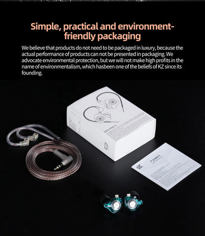 KZ EDX PRO X Dynamic Drive Earphone HIFI Bass Music Earbud Sport Noise Cancelling Headset KZ EDXPROX ZSTX ZSN PRO ZAS EDA ZVX