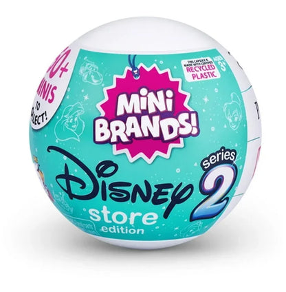 5 Surprise Disney Mini Brands Collectible Toys Disney Store Edition 2 Mystery Capsule Real Miniature Doll Collectible Toys Gifts
