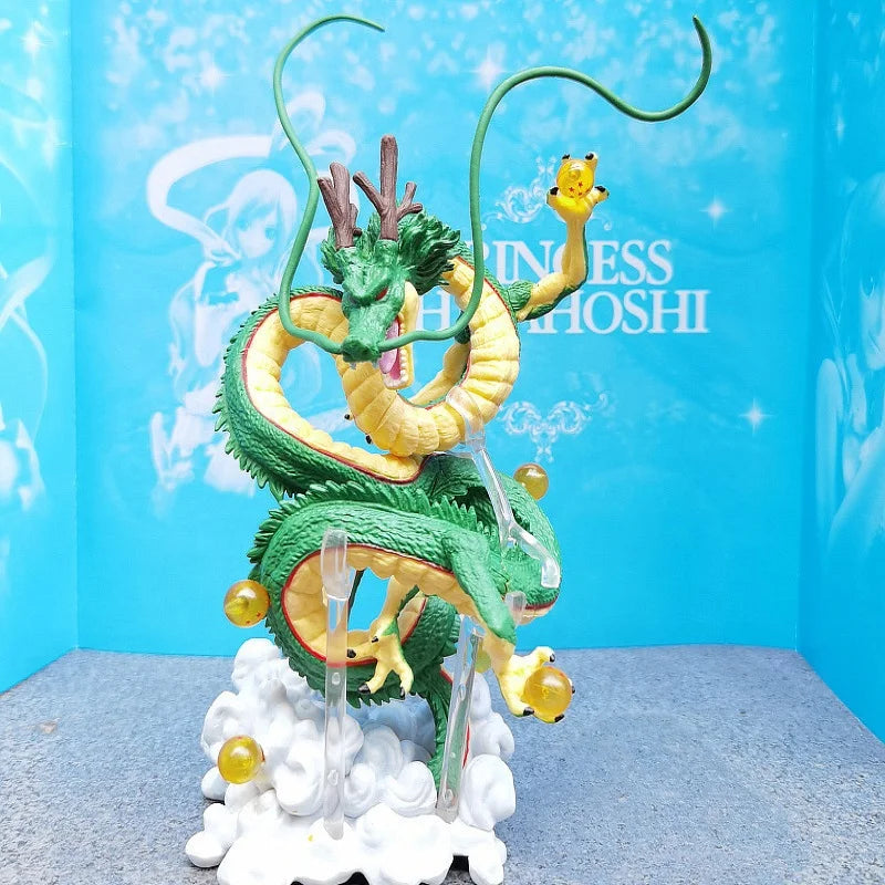 Creator X Creator Dragon Ball Shenron Green With Cloud Anime Action Figure Collection Model PVC Doll Toy Gift Decoration QY