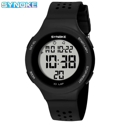Outdoor Sport Watch Men Alarm Chrono Clock 5Bar Waterproof Military Watches LED Display Shock Digital Watch Thin Design