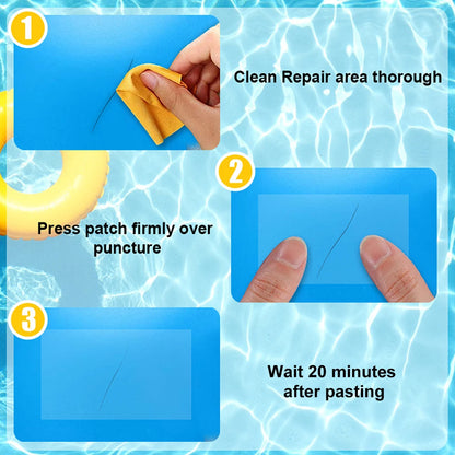 10-100pcs Pool Liner Repair Kit Underwater Repair Kit Sturdy Waterproof Air Mattress Patch Self Adhesive Pvc Inflatable Repair P