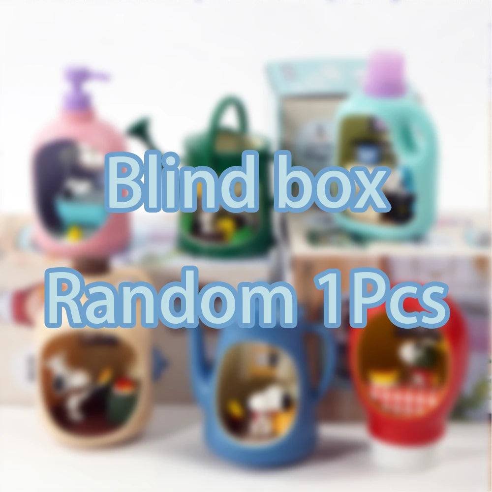 Re-Ment Life in A Bottle Snoopy Mystery Blind Box Gifts Toy Model Anime Figures Collect Ornaments