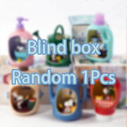 Re-Ment Life in A Bottle Snoopy Mystery Blind Box Gifts Toy Model Anime Figures Collect Ornaments