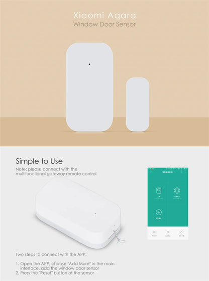 Wholesale Aqara Door Window Sensor ZigBee Wireless Connection Smart Door Sensor MCCGQ11LM Work With XiaoMi Home Homekit APP