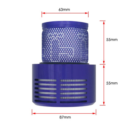 For Dyson V6 V7 V8 V10 V11 V12 SV12 SV14 Vacuum Cleaner Replacement Washable HEPA Filter