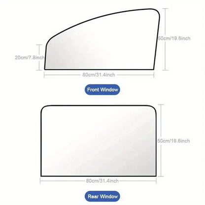 Universal Magnetic Window Shades 2pcs Set for Cars Heat Reduction Privacy Protection Auto Sunshade Car Accessory