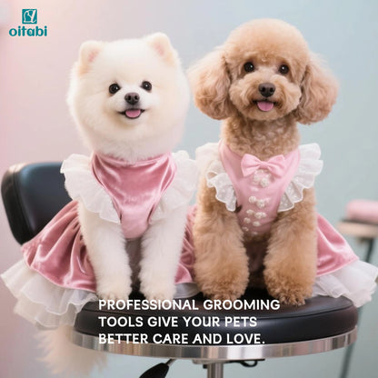 Oitabi Professional Pet Grooming Comb for Removing Matted Fur, Prevents Knots and Mats, Long Teeth Long & Short Haired Pet Comb