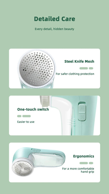 HOMEFISH Electric Household Clothes Shaver Fabric Lint Remover Fuzz Portable Brush blade Professional Lint Remover Trimmer