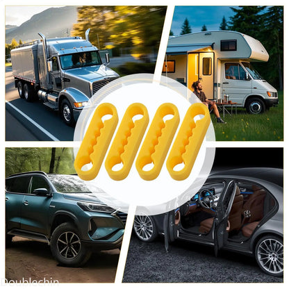 Silicone Car Door Shock Absorber Pads Elastic Damper Cushion Protection for Quiet Closing Vehicle Truck SUV RV Door Edge & Paint