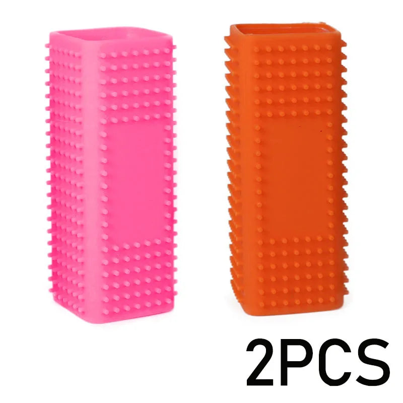 Pet Hair Removal Brush Car Animal Brush Dog Cat Hair Removal Effective Pet Hair Silicone Hollow Rubber Cleaning Brush GSZ01