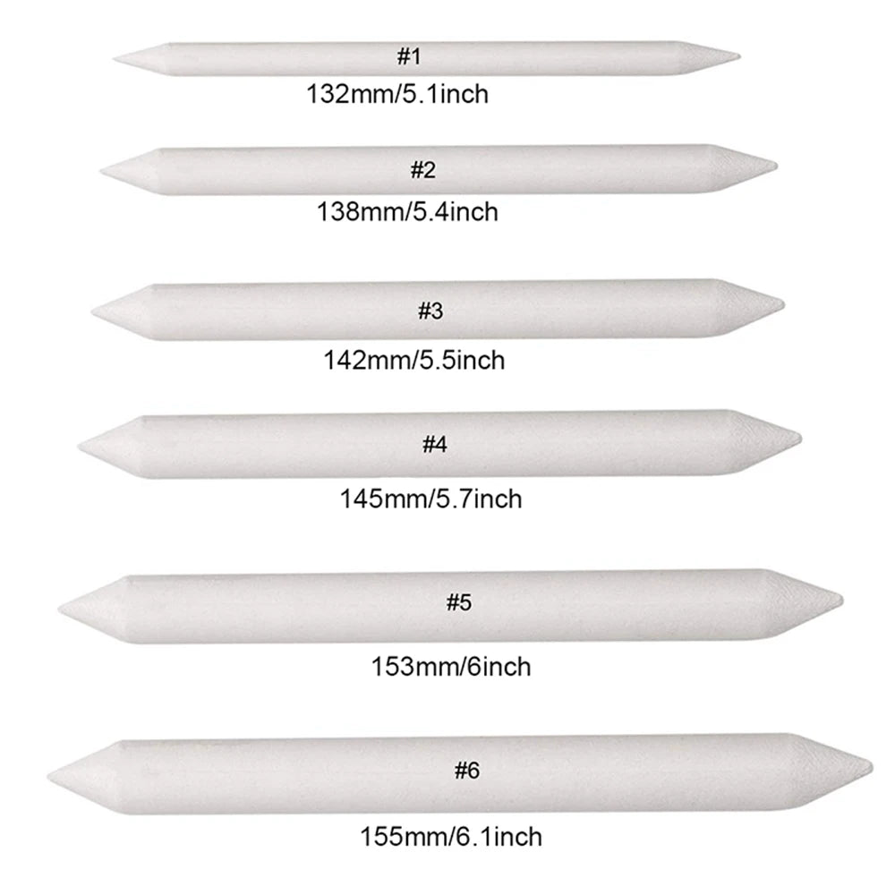 3/6/12/48Pcs Blending Stump and Tortillions, Paper Art Blenders, Art Pencils, Drawing Pencils for Student Sketch Drawing Tools