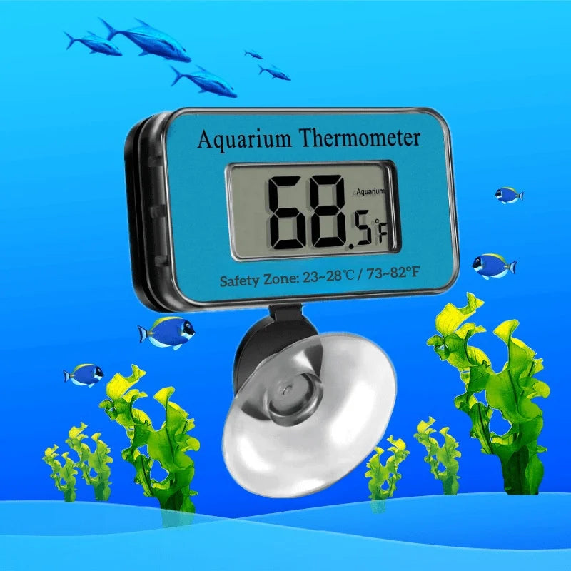 LCD Digital Aquarium Thermometer with Probe Suction Cup Fish Tank Water Electronic Thermometer Measurement