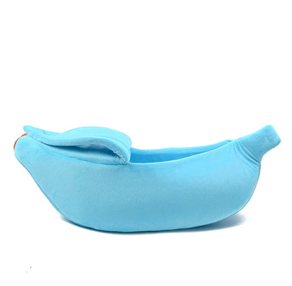 Winter Banana Cat Bed House Funny Cute Cozy Cat Mat Beds Warm Durable Portable Pet Basket Kennel Dog Cushion Cat Supplies winter