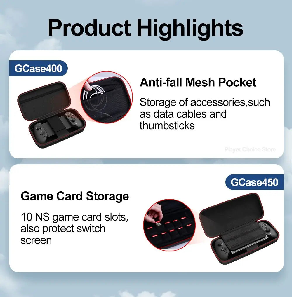 GameSir G8 Plus Carrying Case G8 Galileo X5 Lite X5s Controller Bag for X3 PRO X2 PRO X2s Type-C X4 Aileron Mobile Gamepads Box